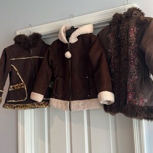 Three girls jackets size 5/6